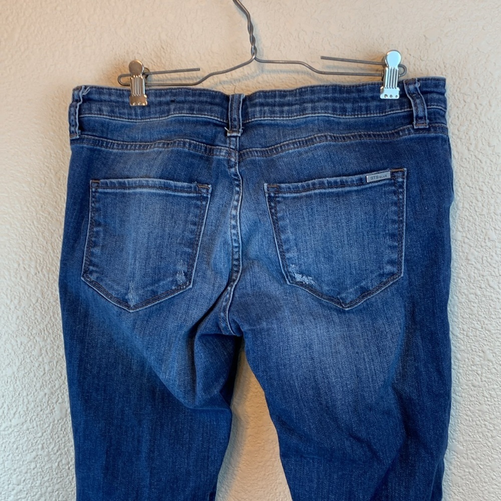 STS Blue Taylor Tomboy sz 28 girly floral feminine low rise dark wash preppy - Picture 7 of 12